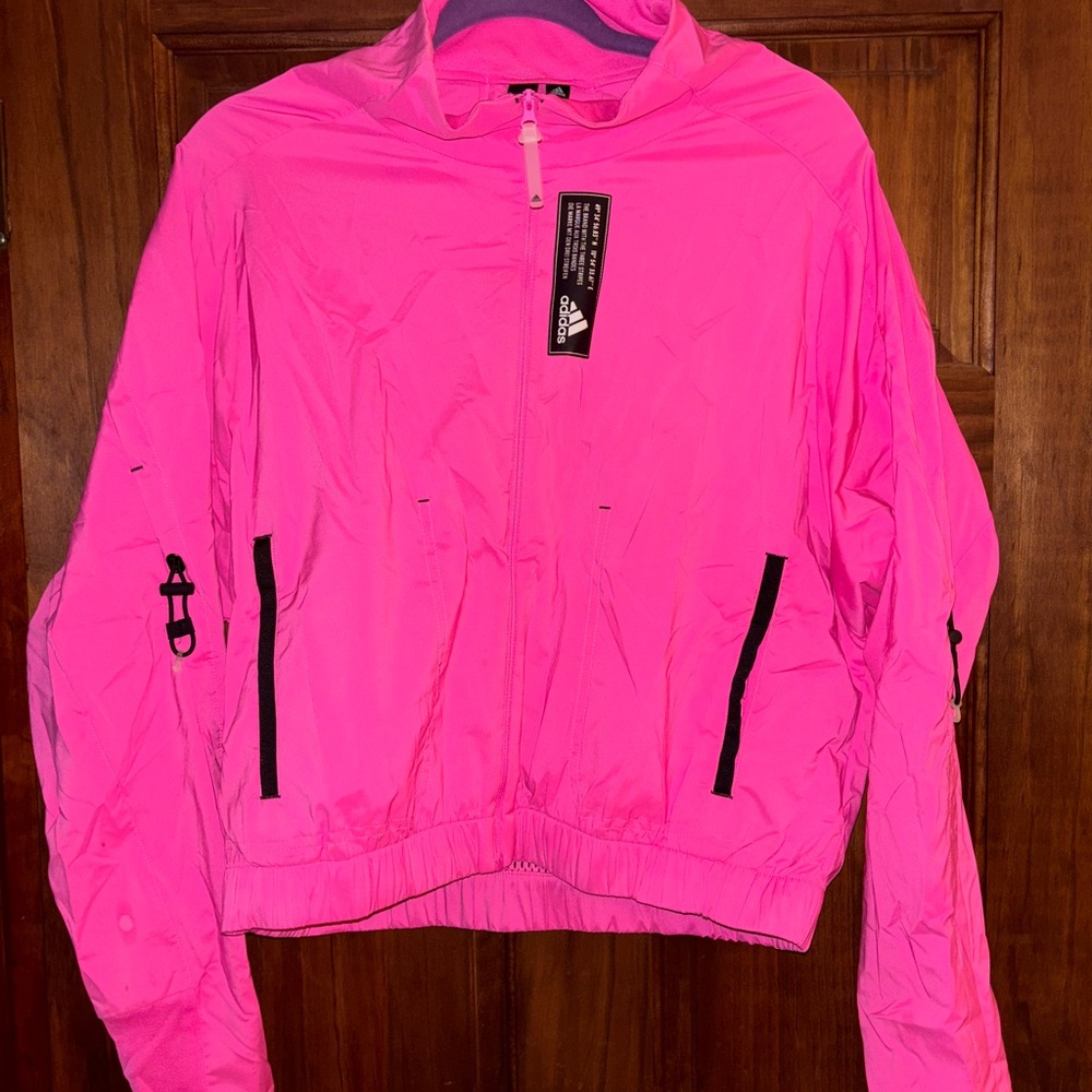 Adidas Women's Bright Pink Utility Jacket